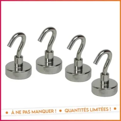 4 crochets magnetiques