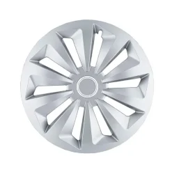 4 enjoliveurs fox argent avec in