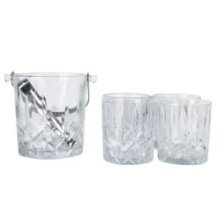 4 verres 340ml + seau a glacon