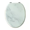 Abattant wc effet marbre blanc b