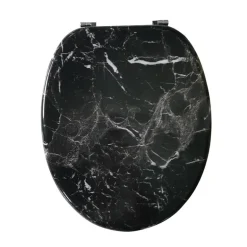 Abattant wc effet marbre noir ab