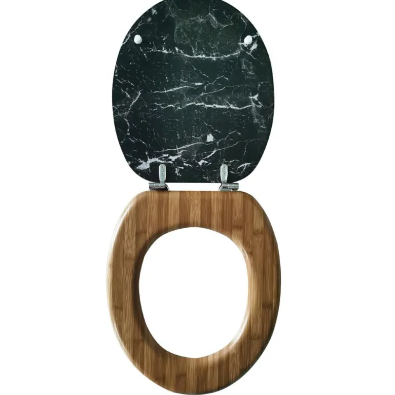 Abattant wc effet marbre noir ab