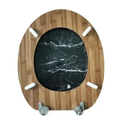 Abattant wc effet marbre noir ab