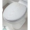 Abattant wc mdf effet bois blanc