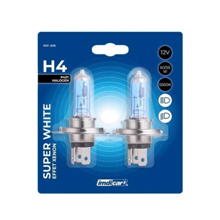 Ampoules h4 superwhite x2
