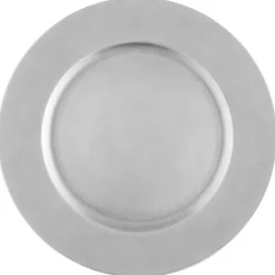 Assiette de presentation argent