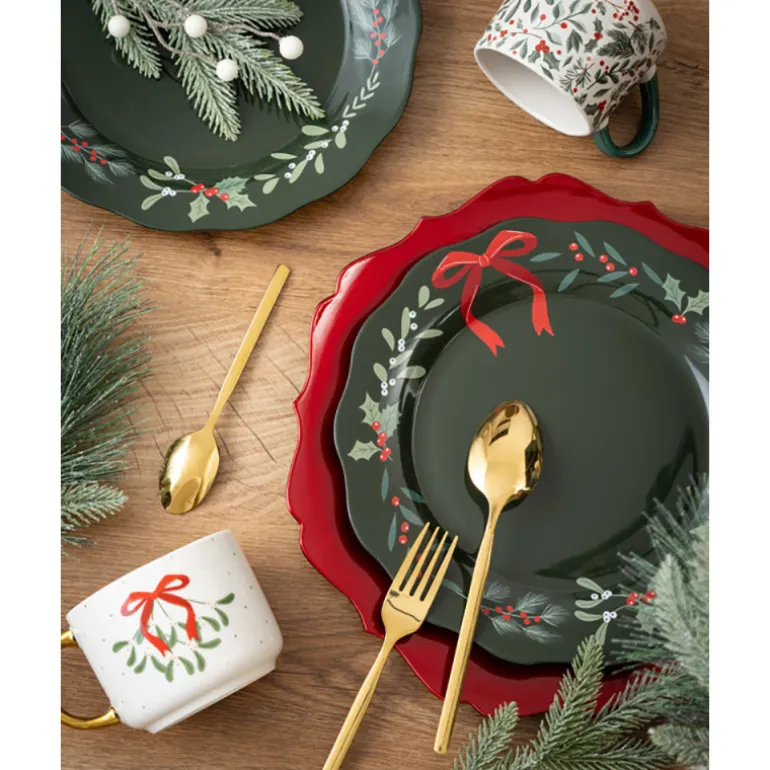 Assiette de service feuilages