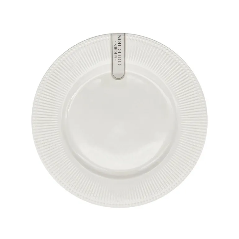 Assiette dessert bord strie d21c