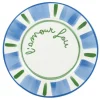 Assiette plate coloree d27cm