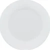 Assiette plate opale blanche