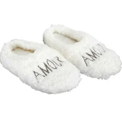 Ballerine sherpa avec broderie