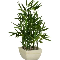 Bambou artificiel en pot