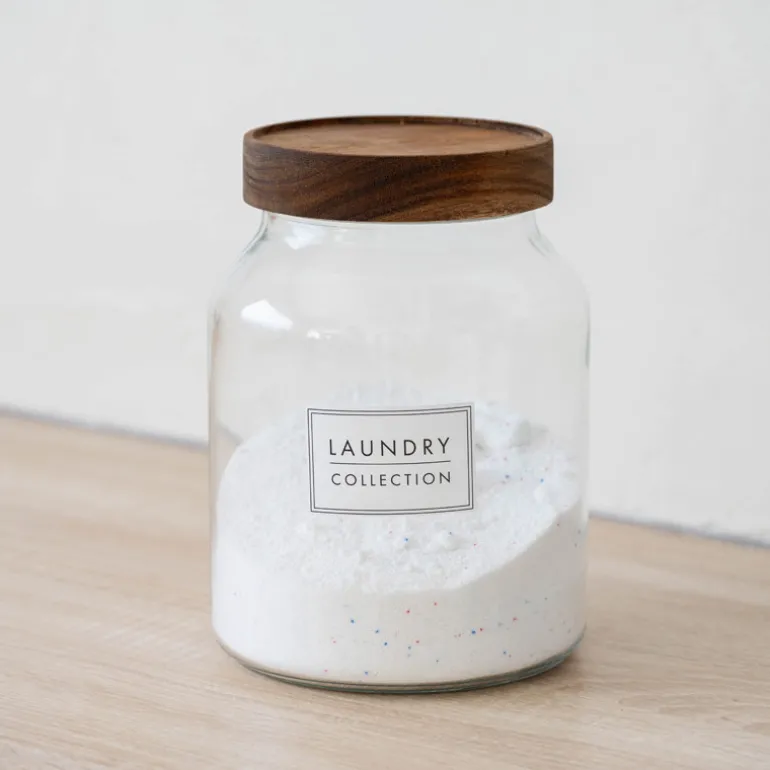 Bocal couvercle bois 3l