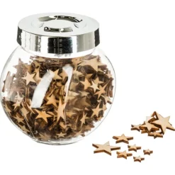 Bocal deco etoile bois