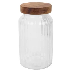 Bocal strie + couvercle 1.25l