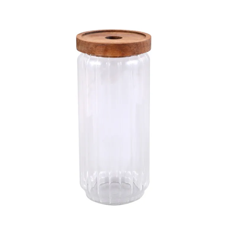 Bocal verre acacia 750ml