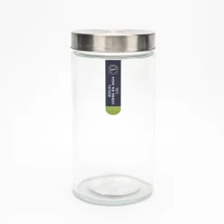 Bocal verre couvercle inox 1.2l