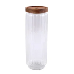 Bocal verre en acacia 1l