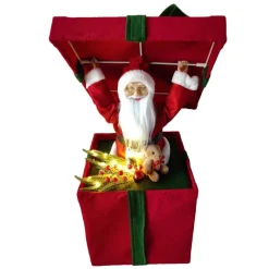 Boite cadeaux avec pere noel ret