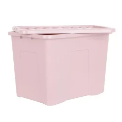 Boite 80l avec couvercle rose