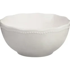 Bol blanc fleur et relief