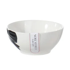 Bol motif noeud noir en relief