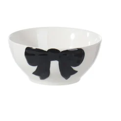 Bol motif noeud noir en relief