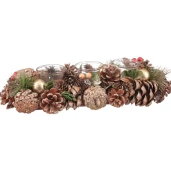 Bougeoir bois 3 bougies