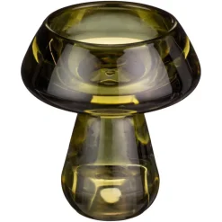 Bougeoir champignon verre