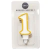 Bougie chiffre 1