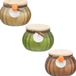 Bougie citrouille avec couvercle