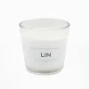 Bougie parfumee lin