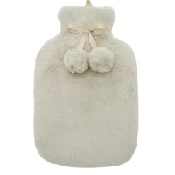 Bouillotte 1.7l avec pompon beig