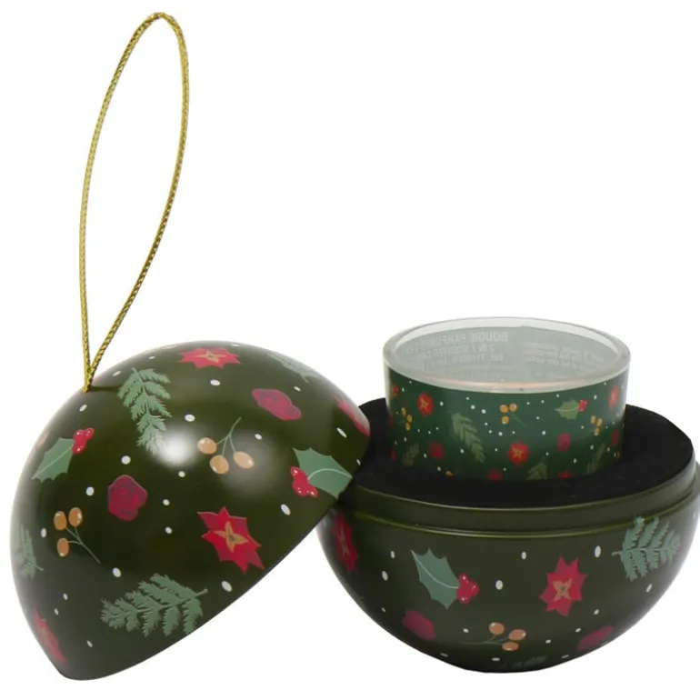 Boule de noel avec bougie parfum