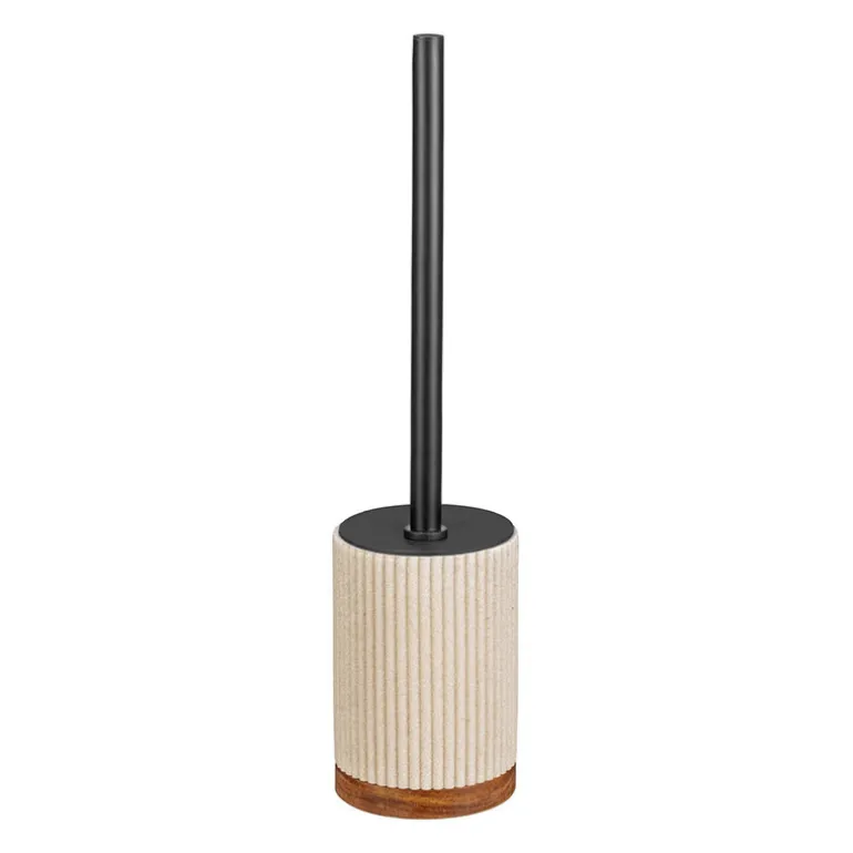 Brosse wc effet pierre/bois