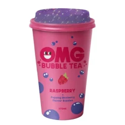 Bubble tea framboise myrtille
