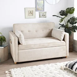 Canape convertible + 2 coussins