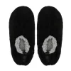 Chaussons doudou uni hom nr/gr