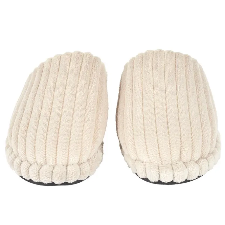 Chaussons grosses cotes velours