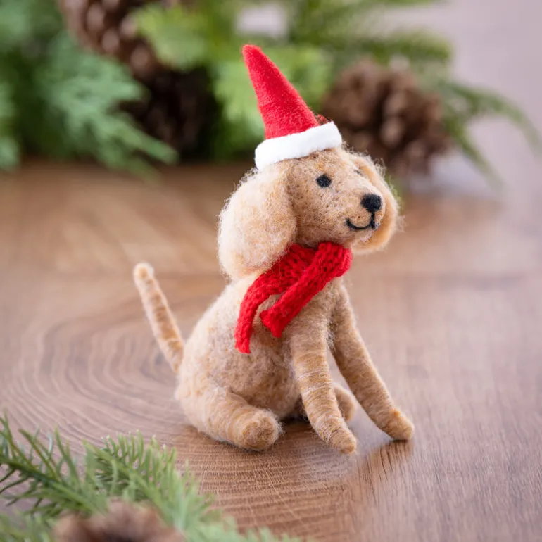 Chiens en noel a suspendre