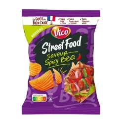 Chips street food spicy bbq