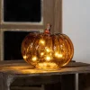 Citrouille en verre led