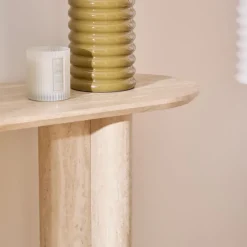 Console effet travertin anaya