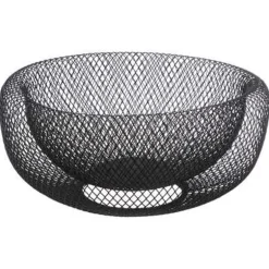 Corbeille a fruits mesh 27cm noi