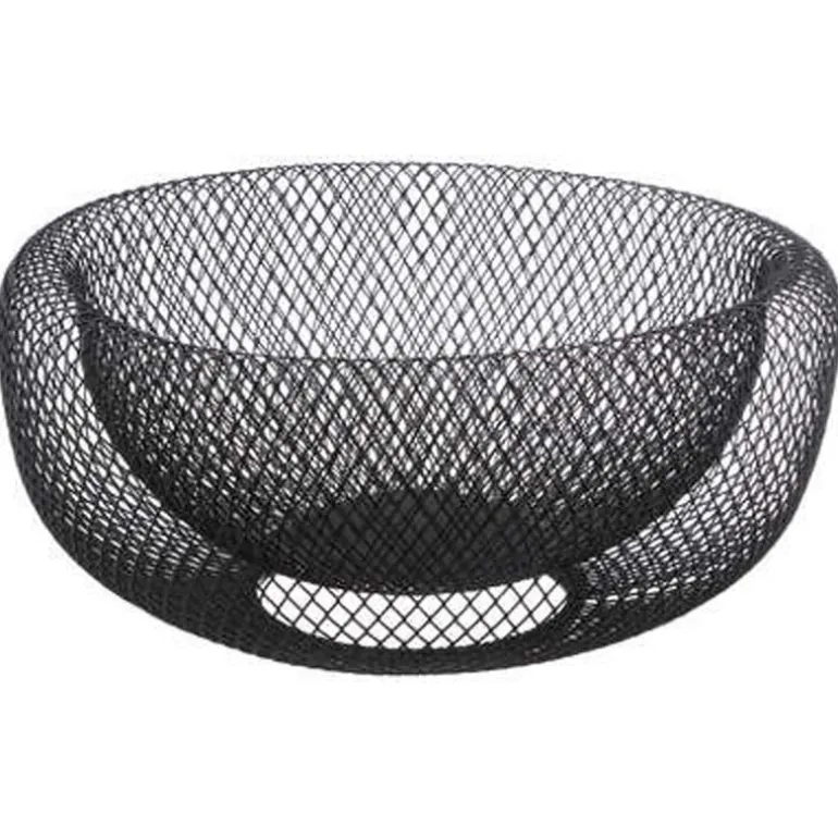 Corbeille a fruits mesh 27cm noi