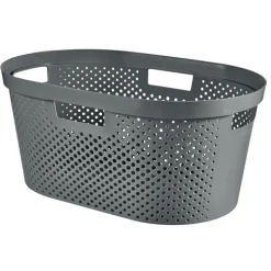 Corbeille linge 40l infinity gri