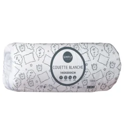 Couette blanche 140x200
