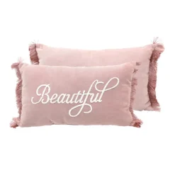 Coussin beauty 30x50cm rose