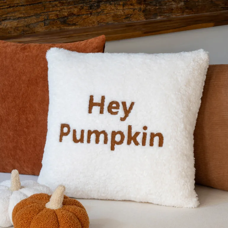 Coussin bouclette hey pumpkin cr