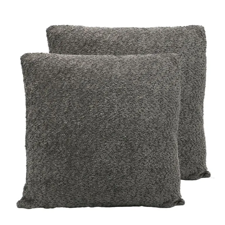 Coussin darci 50x50cm gris fonce